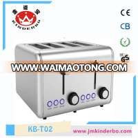 Multifunction 4 Slice Stainless Steel Electric Bread Toaster